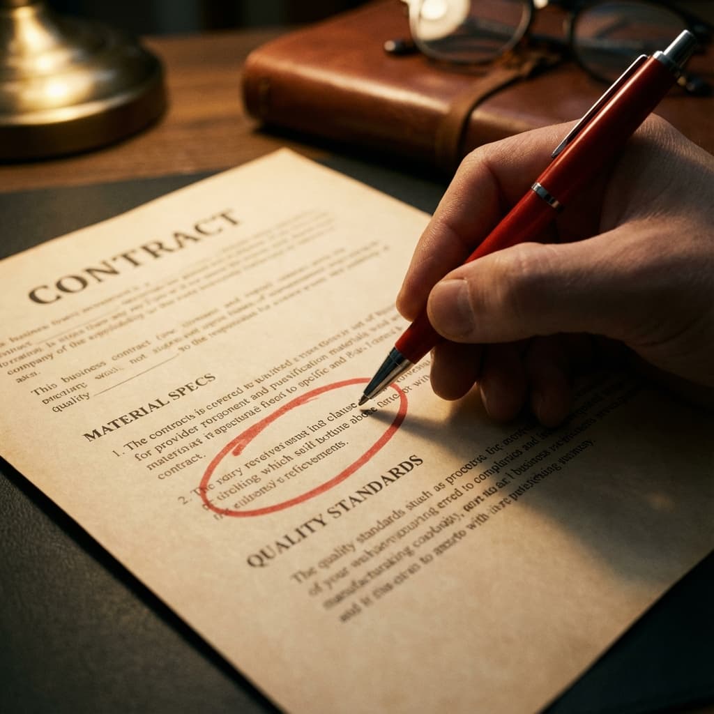 Reviewing supplier contract terms and clauses